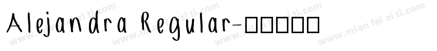 Alejandra Regular字体转换